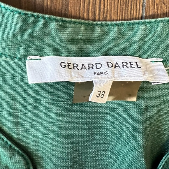Gerard Darel Green Button-Up Dress SZ 38 - Picture 3 of 6